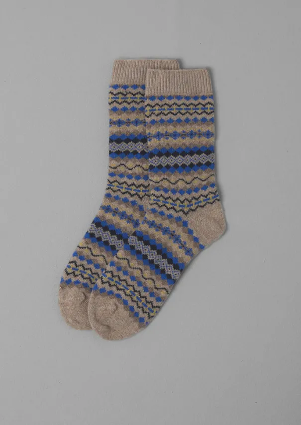 Women TOAST Socks & Tights*Fair Isle Wool Socks