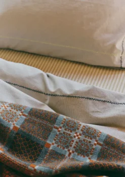 TOAST Textiles|Bed Linen*Fine Stripe Organic Cotton Duvet Cover