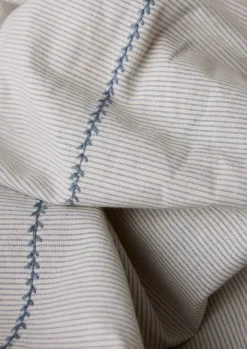 TOAST Textiles|Bed Linen*Fine Stripe Organic Cotton Duvet Cover