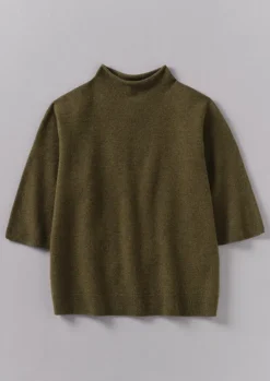 Women TOAST Cashmere|Knitwear*Fine Wool Cashmere Half Sleeve Sweater