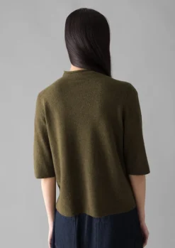 Women TOAST Cashmere|Knitwear*Fine Wool Cashmere Half Sleeve Sweater