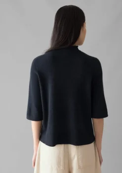 Women TOAST Cashmere|Knitwear*Fine Wool Cashmere Half Sleeve Sweater