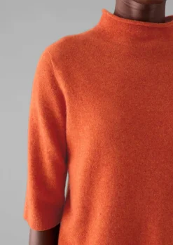 Women TOAST Cashmere|Knitwear*Fine Wool Cashmere Half Sleeve Sweater