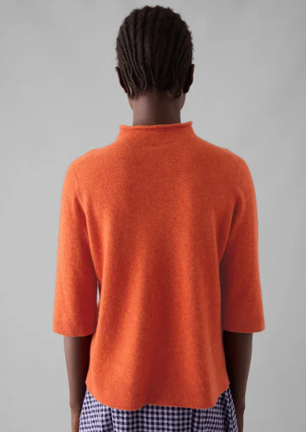 Women TOAST Cashmere|Knitwear*Fine Wool Cashmere Half Sleeve Sweater