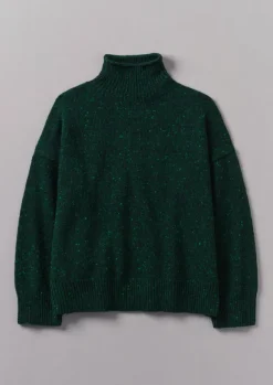 Women TOAST Cashmere|Knitwear*Flecky Wool Cashmere High Neck Sweater