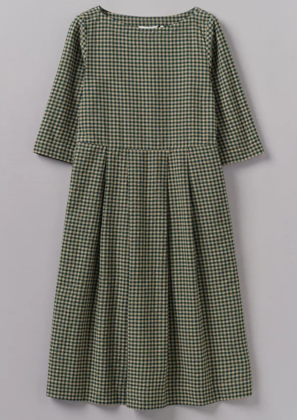 Women TOAST Dresses*Franca Cotton Gingham Seersucker Dress