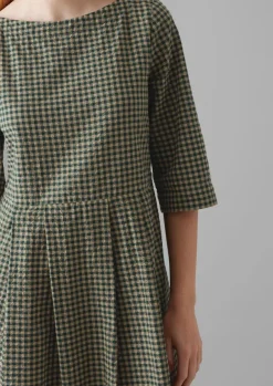Women TOAST Dresses*Franca Cotton Gingham Seersucker Dress