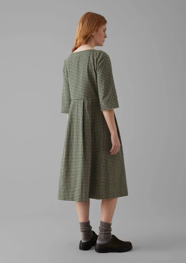 Women TOAST Dresses*Franca Cotton Gingham Seersucker Dress