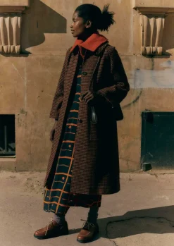 Women TOAST Coats & Jackets*Frankie Wool Houndstooth Raglan Coat