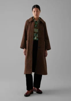 Women TOAST Coats & Jackets*Frankie Wool Houndstooth Raglan Coat