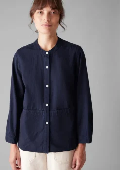 Women TOAST Workwear|Shirts*Front Pocket Soft Twill Shirt