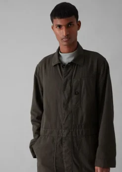 TOAST Linen|Workwear*Garment Dyed Canvas Overalls