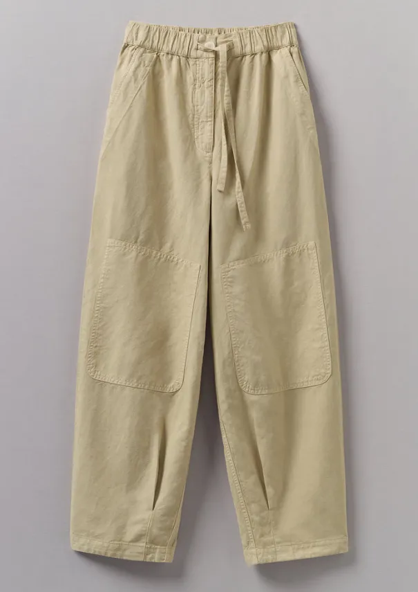 Women TOAST Linen|Trousers*Garment Dyed Cotton Linen Canvas Trousers