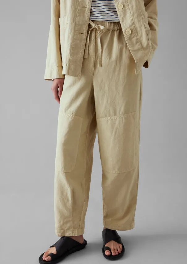 Women TOAST Linen|Trousers*Garment Dyed Cotton Linen Canvas Trousers