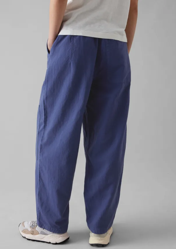 Women TOAST Linen|Trousers*Garment Dyed Cotton Linen Canvas Trousers