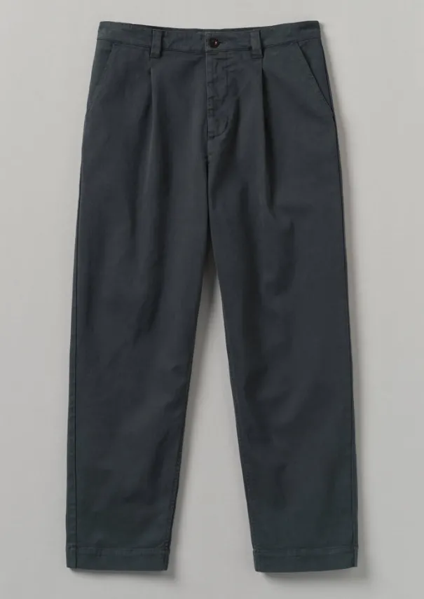 TOAST Workwear|Trousers*Garment Dyed Cotton Pleat Trousers