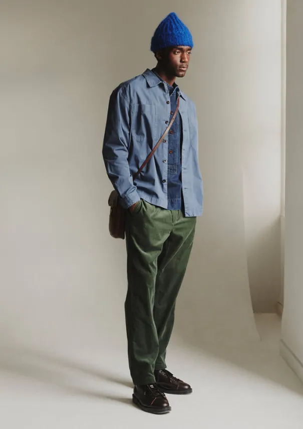 TOAST Workwear*Garment Dyed Cotton Twill Shirt