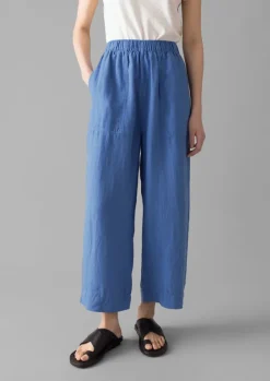 Women TOAST Linen|Loungewear*Garment Dyed Linen Barrel Leg Trousers