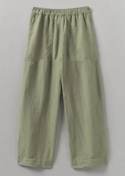 Women TOAST Linen|Loungewear*Garment Dyed Linen Barrel Leg Trousers
