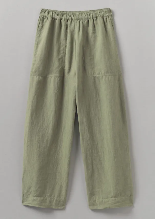 Women TOAST Linen|Loungewear*Garment Dyed Linen Barrel Leg Trousers