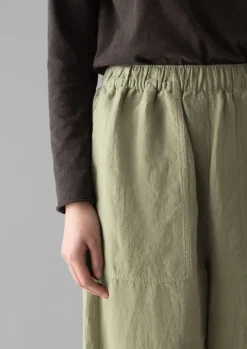 Women TOAST Linen|Loungewear*Garment Dyed Linen Barrel Leg Trousers