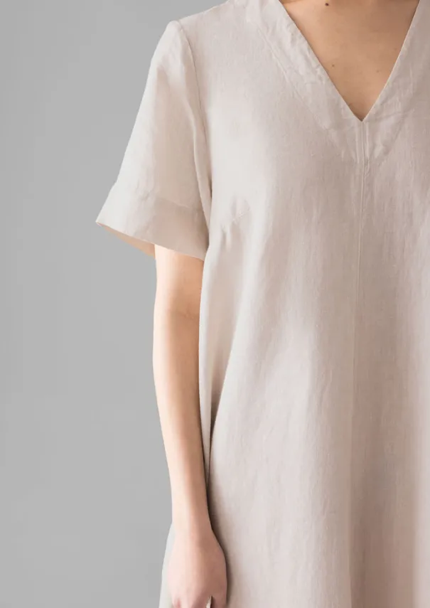 Women TOAST Linen|Loungewear*Garment Dyed Linen V-Neck Dress