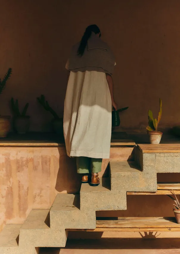 Women TOAST Linen|Loungewear*Garment Dyed Linen V-Neck Dress