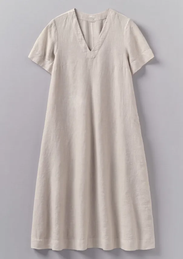 Women TOAST Linen|Loungewear*Garment Dyed Linen V-Neck Dress