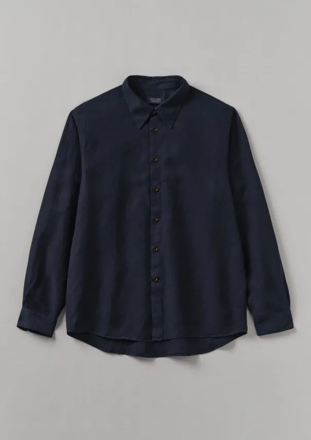 TOAST Shirts*Garment Dyed Point Collar Shirt