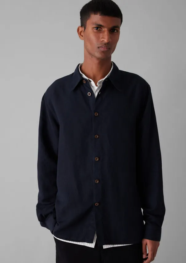TOAST Shirts*Garment Dyed Point Collar Shirt