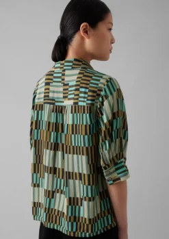 Women TOAST Shirts|Tops & Tees*Gia Irregular Check Print Shirt