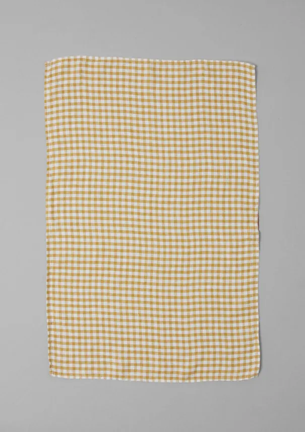 TOAST Aprons & Tea Towels*Gingham Linen Tea Towel
