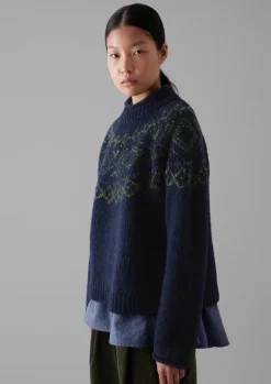 Women TOAST Knitwear*Graphic Yoke Sweater