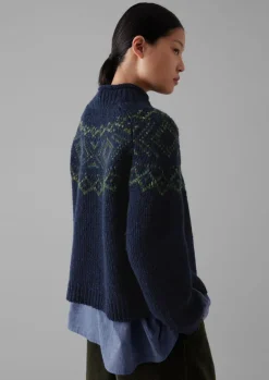 Women TOAST Knitwear*Graphic Yoke Sweater