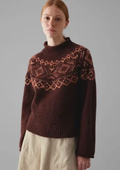 Women TOAST Knitwear*Graphic Yoke Sweater