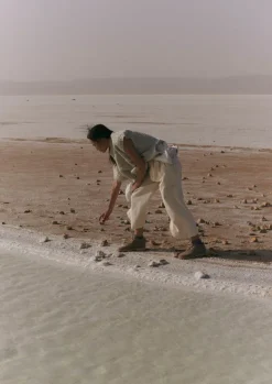 Women TOAST Knitwear*Grid Stitch Wool Cotton Tank