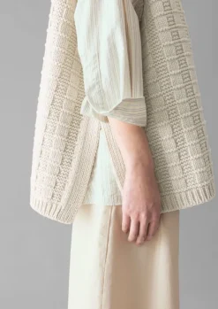 Women TOAST Knitwear*Grid Stitch Wool Cotton Tank