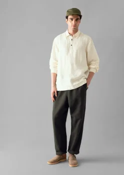TOAST Linen|Shirts*Half Placket Linen Shirt