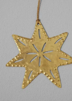 TOAST Christmas Decorations*Hammered Metal Star Decoration