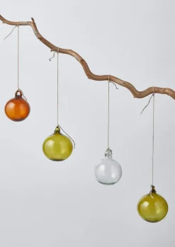 TOAST Glass|Christmas Decorations*Hand Blown Glass Bauble Set