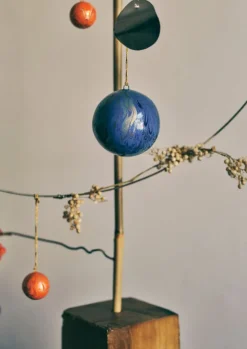 TOAST Christmas Decorations*Hand Marbled Bauble