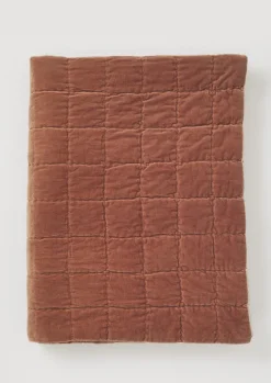TOAST Textiles|Blankets & Throws*Hand Stitched Organic Velvet Quilt