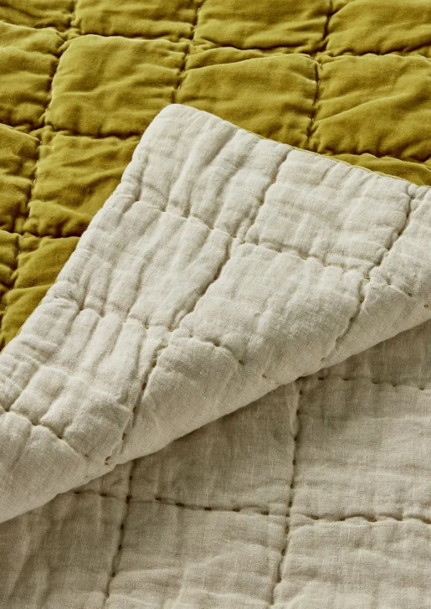 TOAST Textiles|Blankets & Throws*Hand Stitched Organic Velvet Quilt