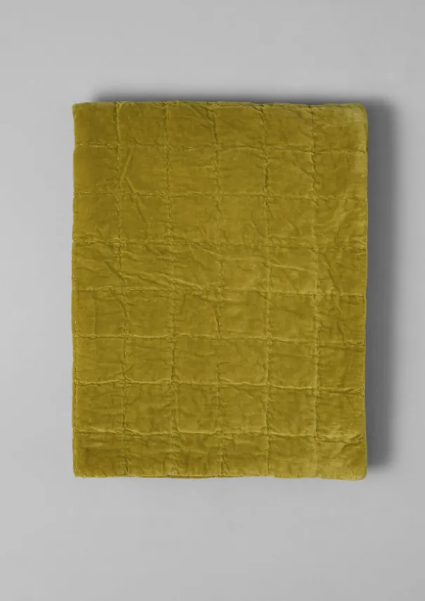 TOAST Textiles|Blankets & Throws*Hand Stitched Organic Velvet Quilt