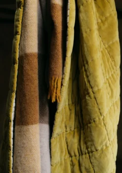 TOAST Textiles|Blankets & Throws*Hand Stitched Organic Velvet Quilt