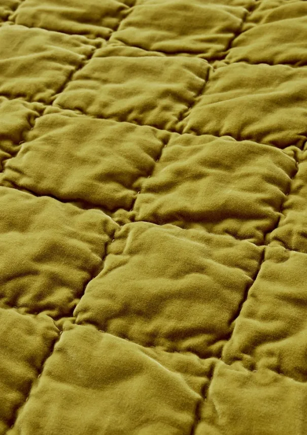 TOAST Textiles|Blankets & Throws*Hand Stitched Organic Velvet Quilt