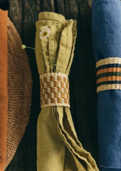 TOAST Textiles|Kitchen*Hand Woven Iraca Napkin Rings