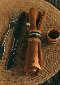 TOAST Textiles|Kitchen*Hand Woven Iraca Napkin Rings