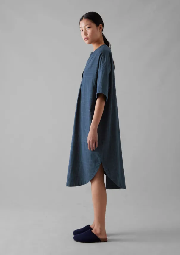 Women TOAST Nightwear|Loungewear*Hand Woven Sketched Check Nightdress