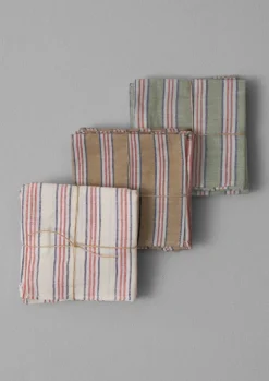 TOAST Textiles|Tableware*Hand Woven Stripe Napkin Set